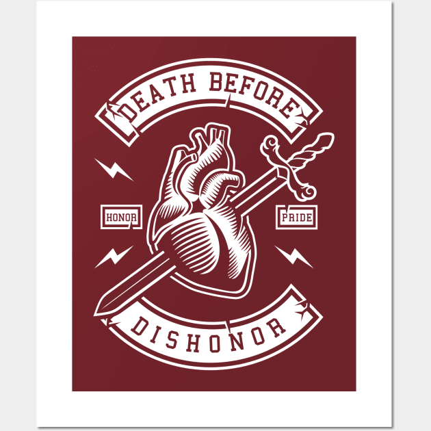 Death Before Dishonor Wall Art by Z1